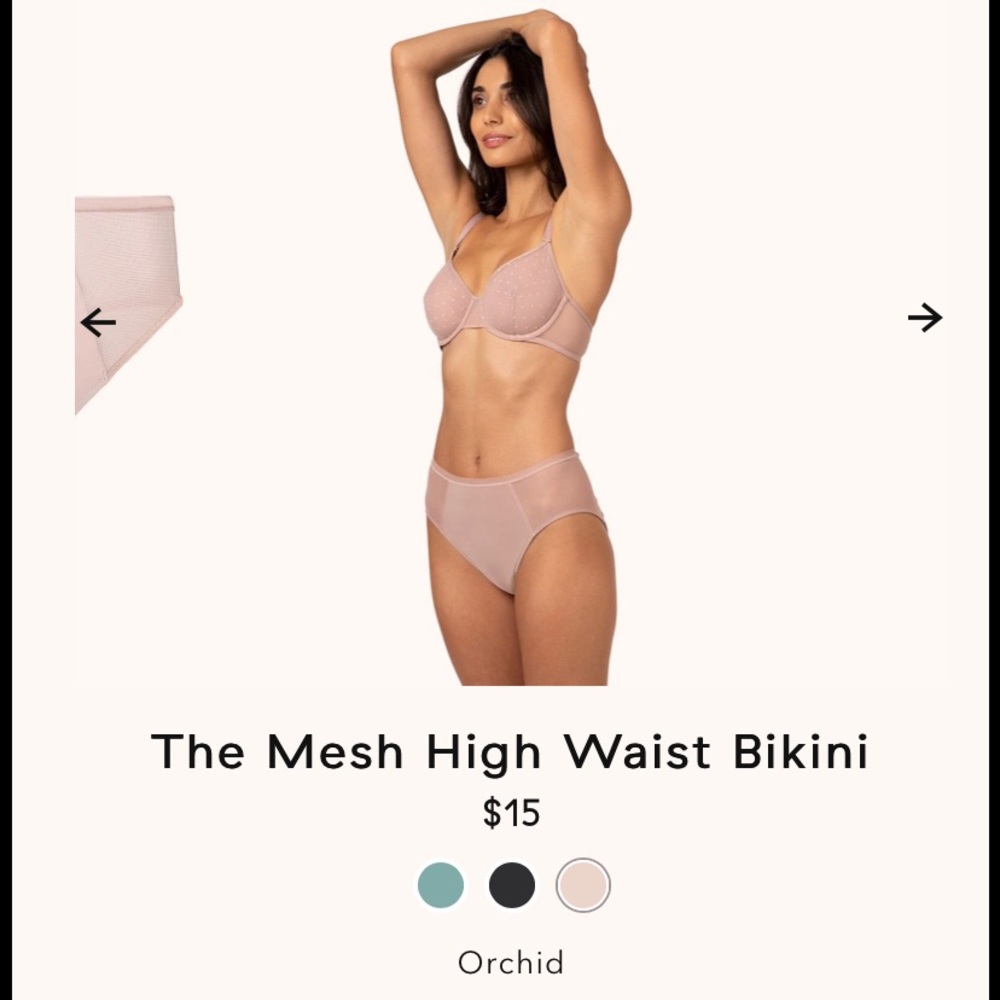 Mesh hi waist bikini. NWT